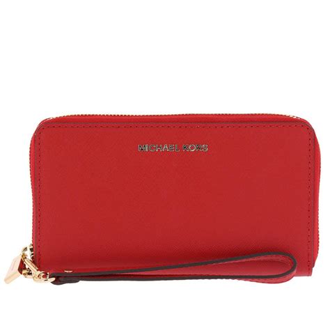 women michael kors red wallet|Michael Kors Wallet female.